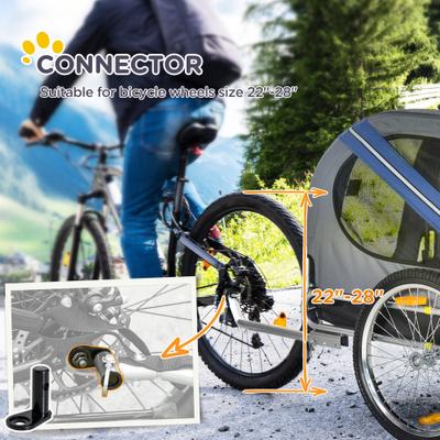 Show full view: Aosom Dog Bike Trailer, Blue slide 6 of 10