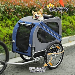 Aosom Dog Bike Trailer, Blue