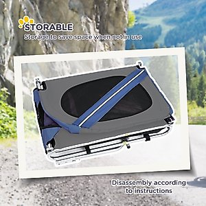 Aosom Dog Bike Trailer, Blue