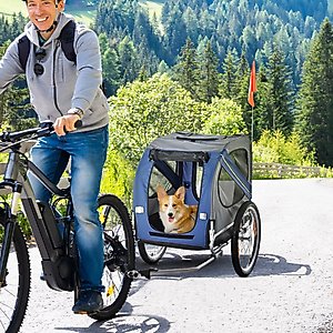 Aosom Dog Bike Trailer, Blue