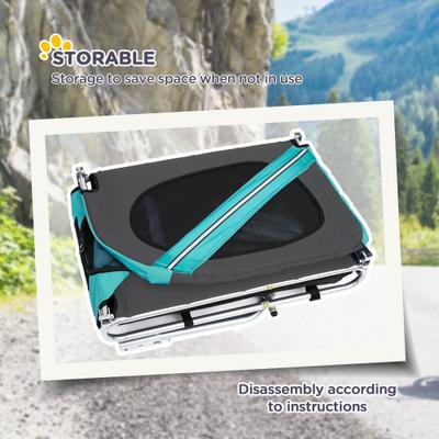 Show full view: Aosom Dog Bike Trailer, Green slide 5 of 10