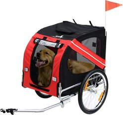 Aosom Dog Bike Trailer, Red slide 1 of 9