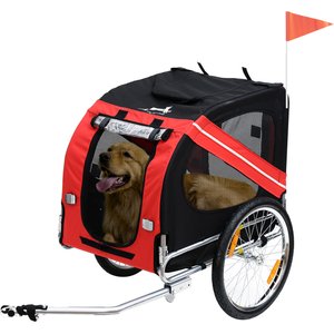 Aosom Dog Bike Trailer, Red