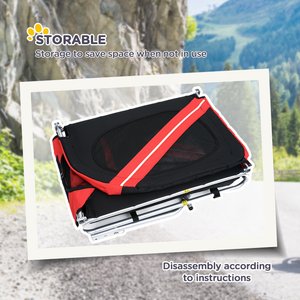 Aosom Dog Bike Trailer, Red