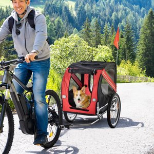 Aosom Dog Bike Trailer, Red