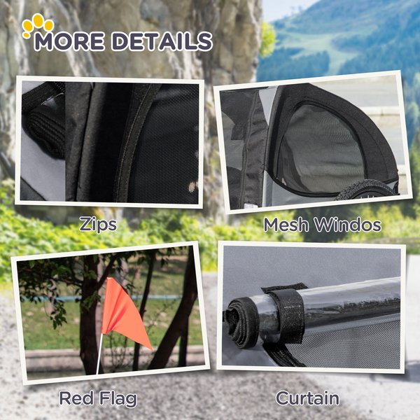 Aosom Medium Dog Bike Trailer