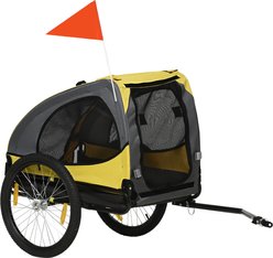 Aosom Medium Dog Bike Trailer, Yellow