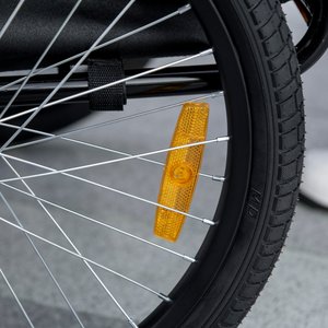 Aosom Medium Dog Bike Trailer, Yellow
