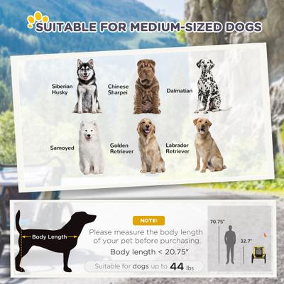 Show full view: Aosom Medium Dog Bike Trailer, Yellow slide 4 of 10