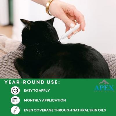 Show full view: Apex Plus Topical Flea & Tick Treatment for Cats, >1.5 lbs, 3 doses slide 6 of 8