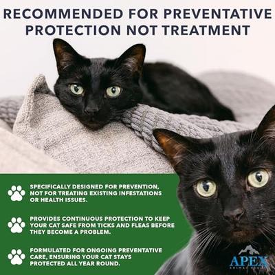 Show full view: Apex Plus Topical Flea & Tick Treatment for Cats, >1.5 lbs, 6 doses slide 3 of 8