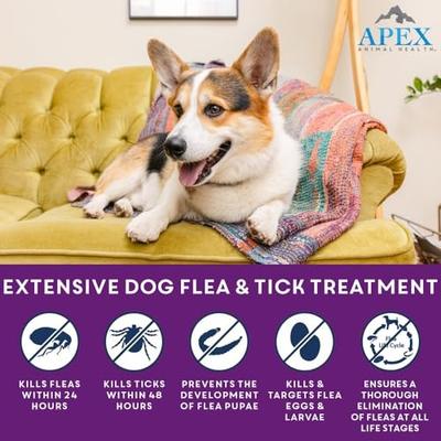 Show full view: Apex Plus Topical Flea & Tick Treatment for Dogs, 45-88 lbs, 3 doses slide 2 of 8