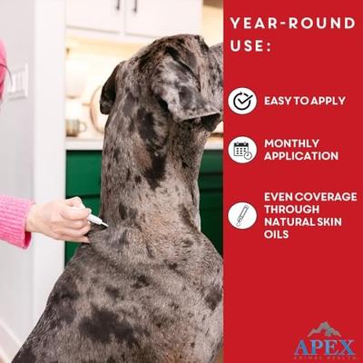 Show full view: Apex Plus Topical Flea & Tick Treatment for Dogs, 89-132 lbs, 3 doses slide 6 of 8