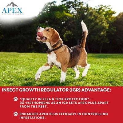 Show full view: Apex Plus Topical Flea & Tick Treatment for Dogs, 89-132 lbs, 6 doses slide 5 of 8