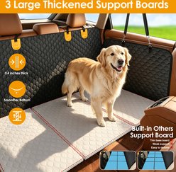 Aphyxen Car Back Seat Belt Waterproof Oxford Fabric Non-Slip Mesh Window Dog Automobile Protective Cover, Black, X-Large slide 2 of 6