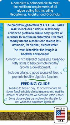 Show full view: API Algae Eater Wafers Fish Food, 6.4-oz bottle slide 2 of 9