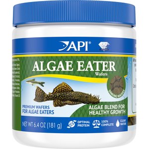 API Algae Eater Wafers Fish Food, 6.4-oz bottle