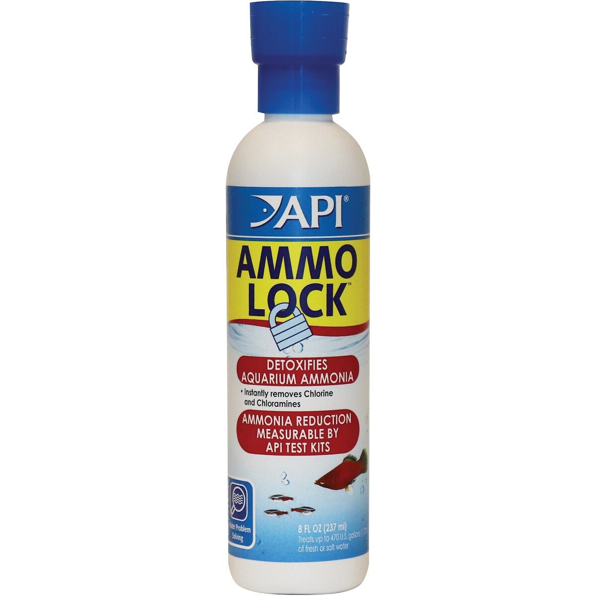 API Ammo-Lock Ammonia Detoxifier Aquarium Water Conditioner, 8-oz