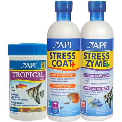 API API Aquarium Water Conditioner & Tropical Fish Food Kit