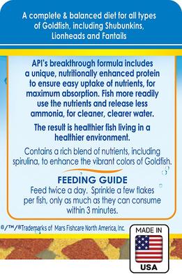 Show full view: API Flakes Goldfish Fish Food, .36-oz bottle slide 2 of 9