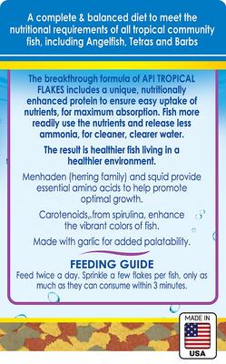 Show full view: API Flakes Tropical Fish Food, 5.7-oz bottle slide 2 of 9