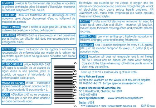 Show full view: API Freshwater Aquarium Salt, 16-oz carton slide 2 of 9