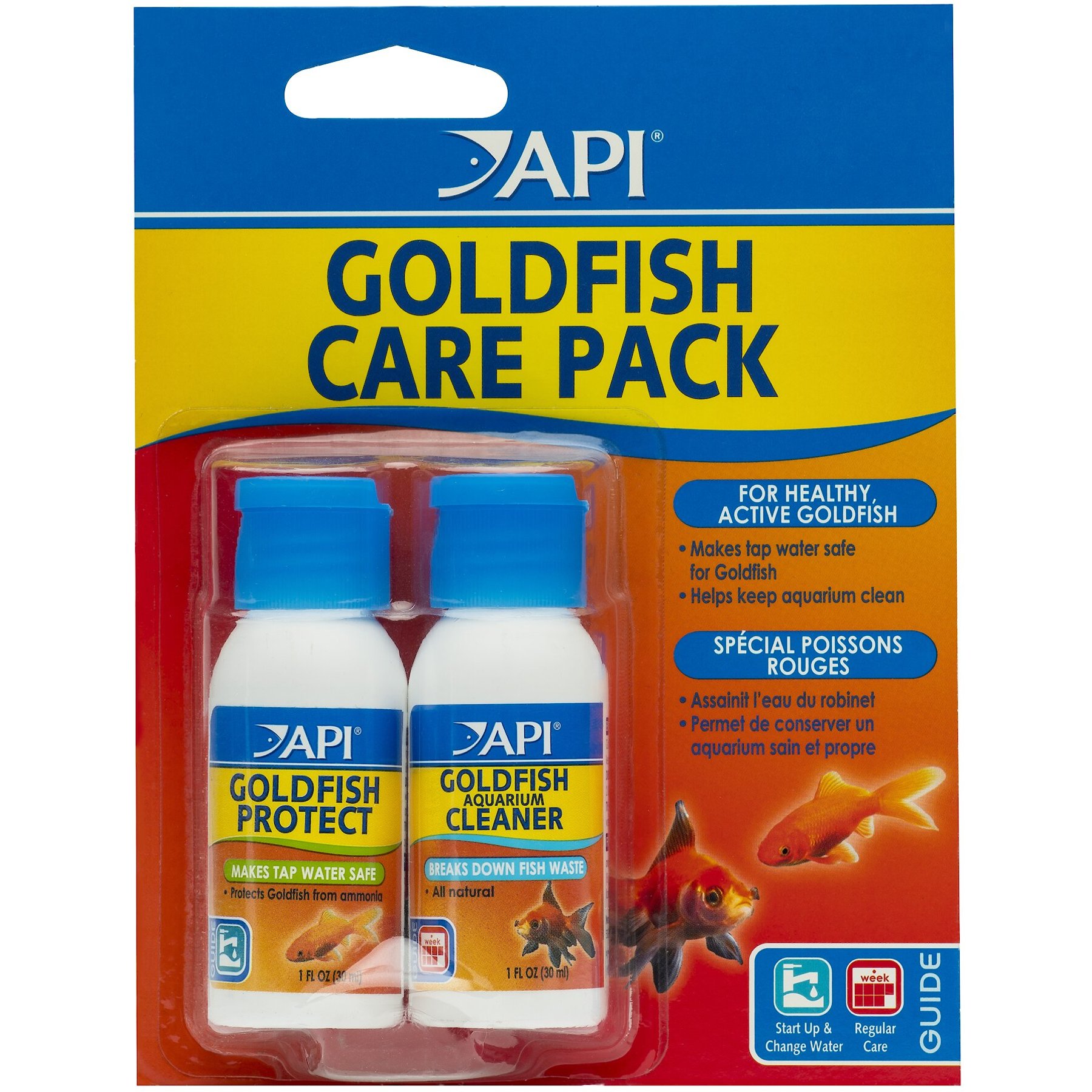 API Goldfish Care Pack Aquarium Water Conditioner, 1.25-fl oz bottle