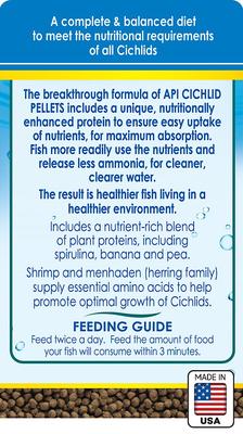 Show full view: API Large Floating Pellets Cichlid Fish Food, 4.2-oz bottle slide 2 of 8
