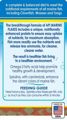Show full view: API Marine Optimal Protein Flakes Fish Food, 2.1-oz bottle slide 2 of 8
