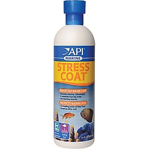 API Marine Stress Coat Saltwater Aquarium Water Conditioner, 16-fl oz bottle