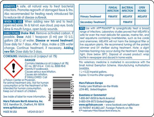 Show full view: API Melafix Freshwater Fish Infection Remedy, 4-fl oz bottle slide 2 of 10
