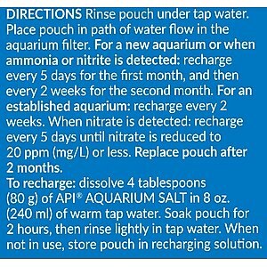 API Nitra-Zorb Aquarium Canister Filter Filtration Pouch, Size 6