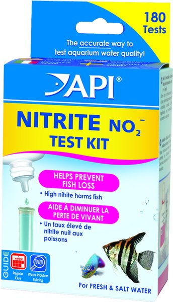API Nitrite NO2 Fresh & Salt Water Aquarium Test Kit, 180 count