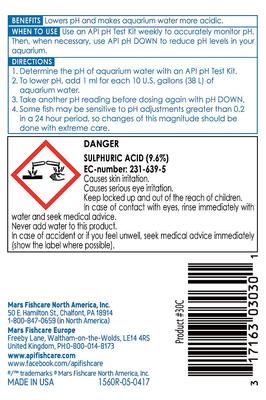 Show full view: API pH Down Freshwater Aquarium Water Treatment, 4-oz bottle slide 2 of 9