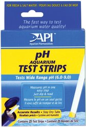 API pH Freshwater & Saltwater Aquarium Test Strips, 25 count