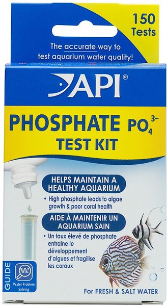 API Phosphate PO4 Freshwater & Saltwater Aquarium Test Kit, 150 count