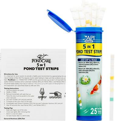 Show full view: API Pond 5-IN-1 Test Strips, 25 count slide 3 of 7