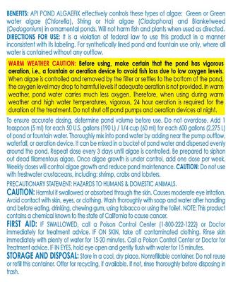 Show full view: API Pond Algaefix Algae Control Solution, 1-gal bottle & API Pond-Zyme Sludge Destroyer Pond Sludge Remover, 16-oz bottle slide 3 of 6