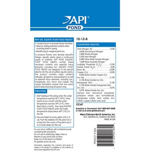 API Pond Aquatic Plant Food Tablets, 25 count
