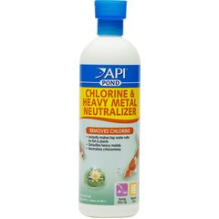API Pond Chlorine & Heavy Metal Neutralizer, 16-fl oz bottle