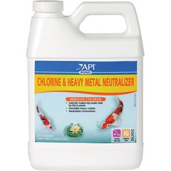 API Pond Chlorine & Heavy Metal Neutralizer, 32-fl oz bottle