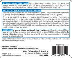 API Pond Chlorine & Heavy Metal Neutralizer, 32-fl oz bottle slide 2 of 7