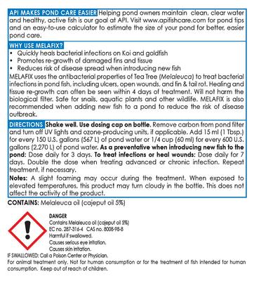 Show full view: API Pond Melafix for Bacterial Infections in Fish, 16-fl oz bottle slide 2 of 9