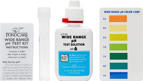 Show full view: API Pond Wide Range pH Test Kit 160-Test Pond Water Test Kit, 1 count slide 3 of 6