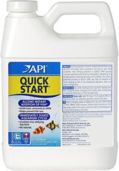 API Quick Start Freshwater & Saltwater Aquarium Nitrifying Bacteria, 32-fl oz bottle