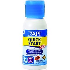 API Quick Start Freshwater & Saltwater Aquarium Water Treatment, 1-fl oz bottle