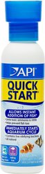API Quick Start Freshwater & Saltwater Aquarium Water Treatment, 4-fl oz bottle