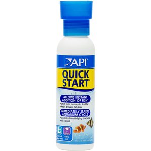 API Quick Start Freshwater & Saltwater Aquarium Water Treatment, 4-fl oz bottle