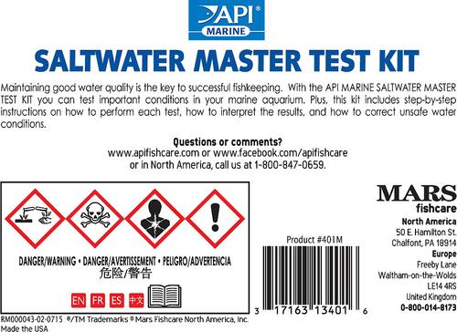 Show full view: API Saltwater Aquarium Master Test Kit, 550 count slide 2 of 9