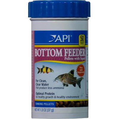 API API Bottom Feeder Optimal Protein Sinking Shrimp Fish Food, 1.5-oz